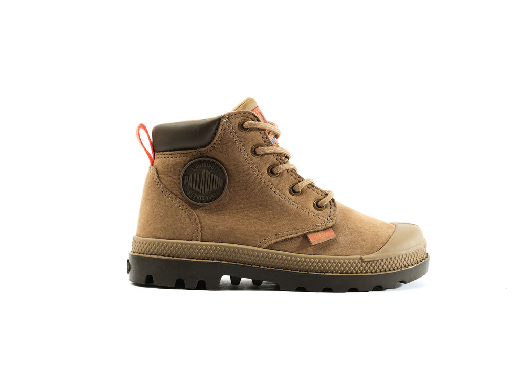 Botas Palladium PAMPA HI CUFF WP OZ Niños Marrones | Costa Rica-67192